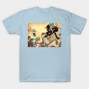 Cerberus, the Black Dog of Hades - Edmund Dulac T-Shirt